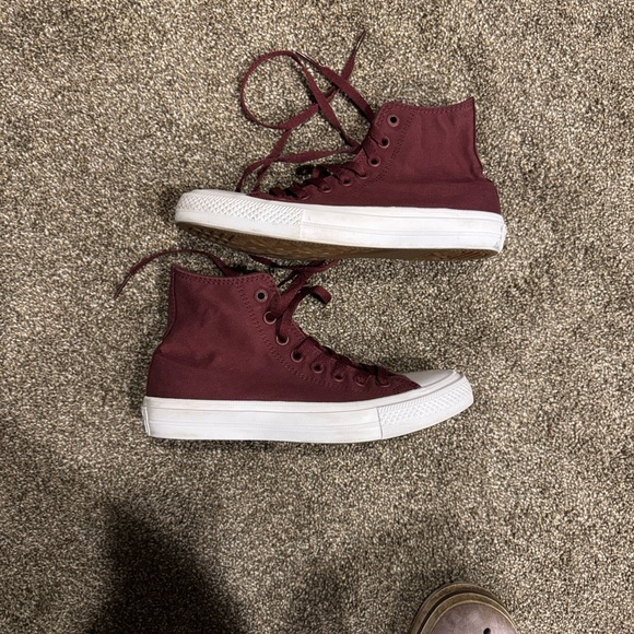 Converse Women's Dark Red Sneakers - Picture 4 of 5